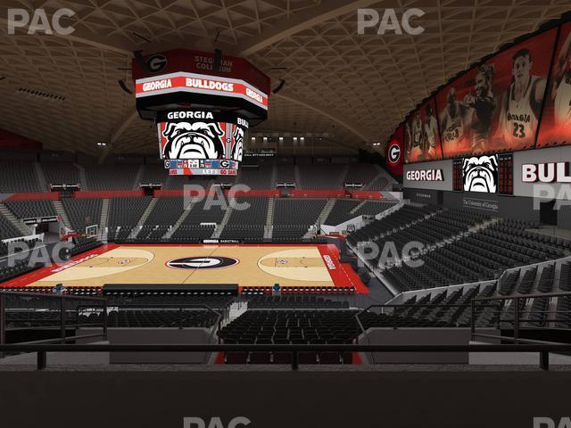 Seating view for Stegeman Coliseum Section Dd