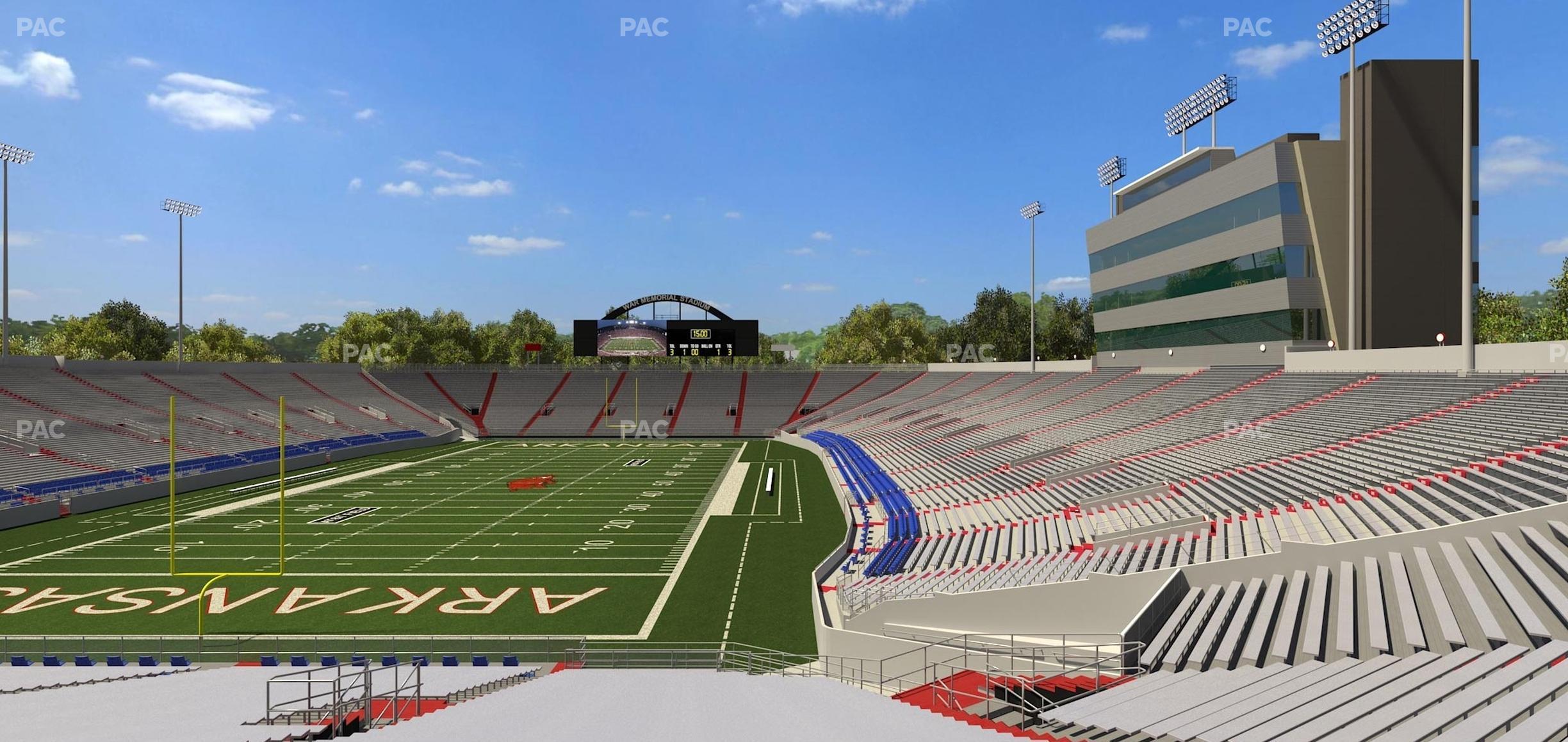 Seating view for War Memorial Stadium (Little Rock) Section 34