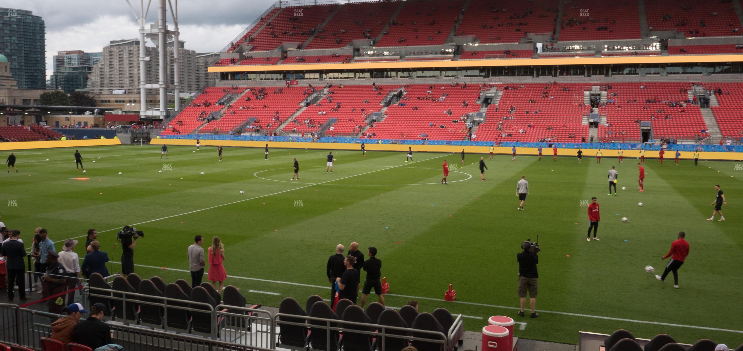 Seating view for BMO Field Section 122