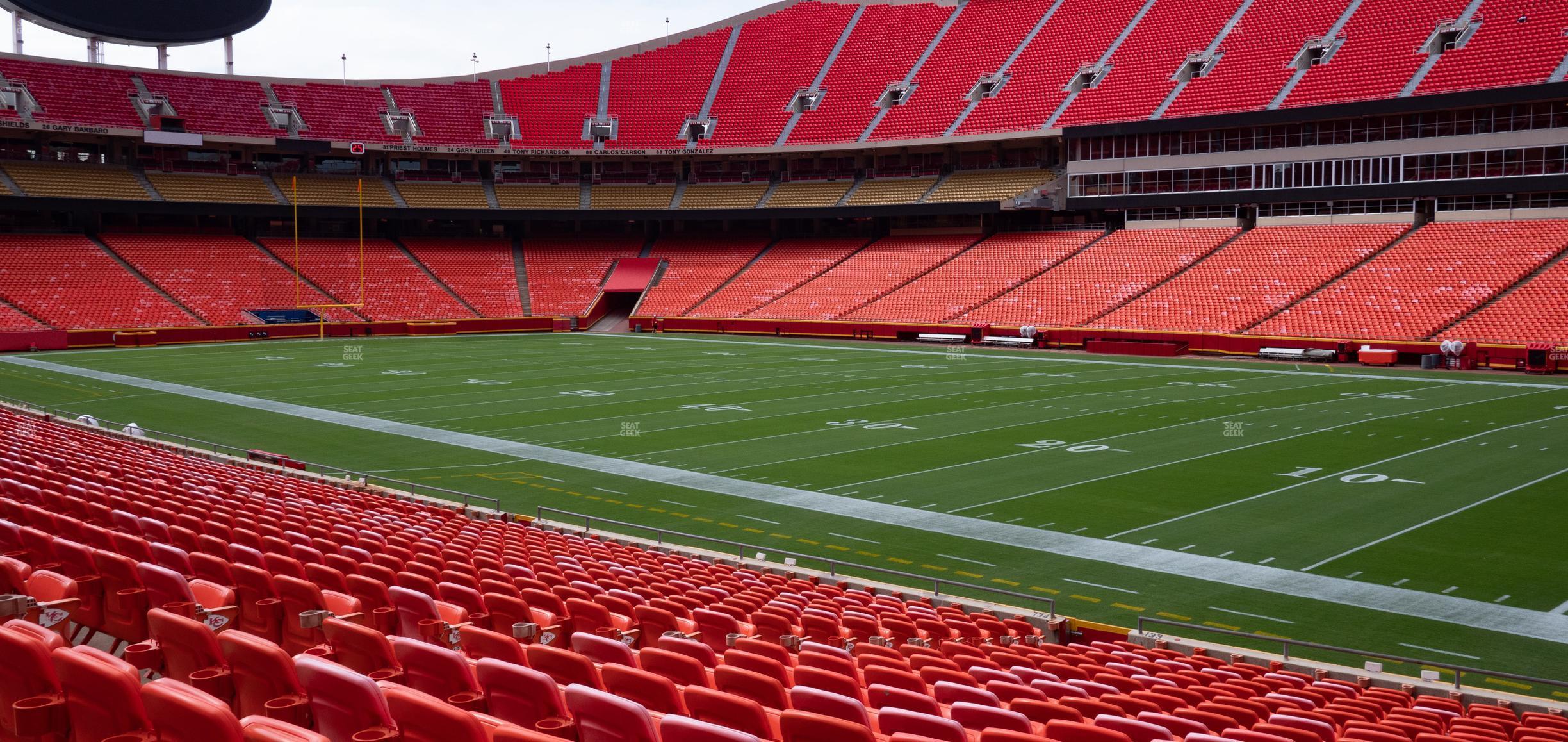 Seating view for GEHA Field at Arrowhead Stadium Section 133