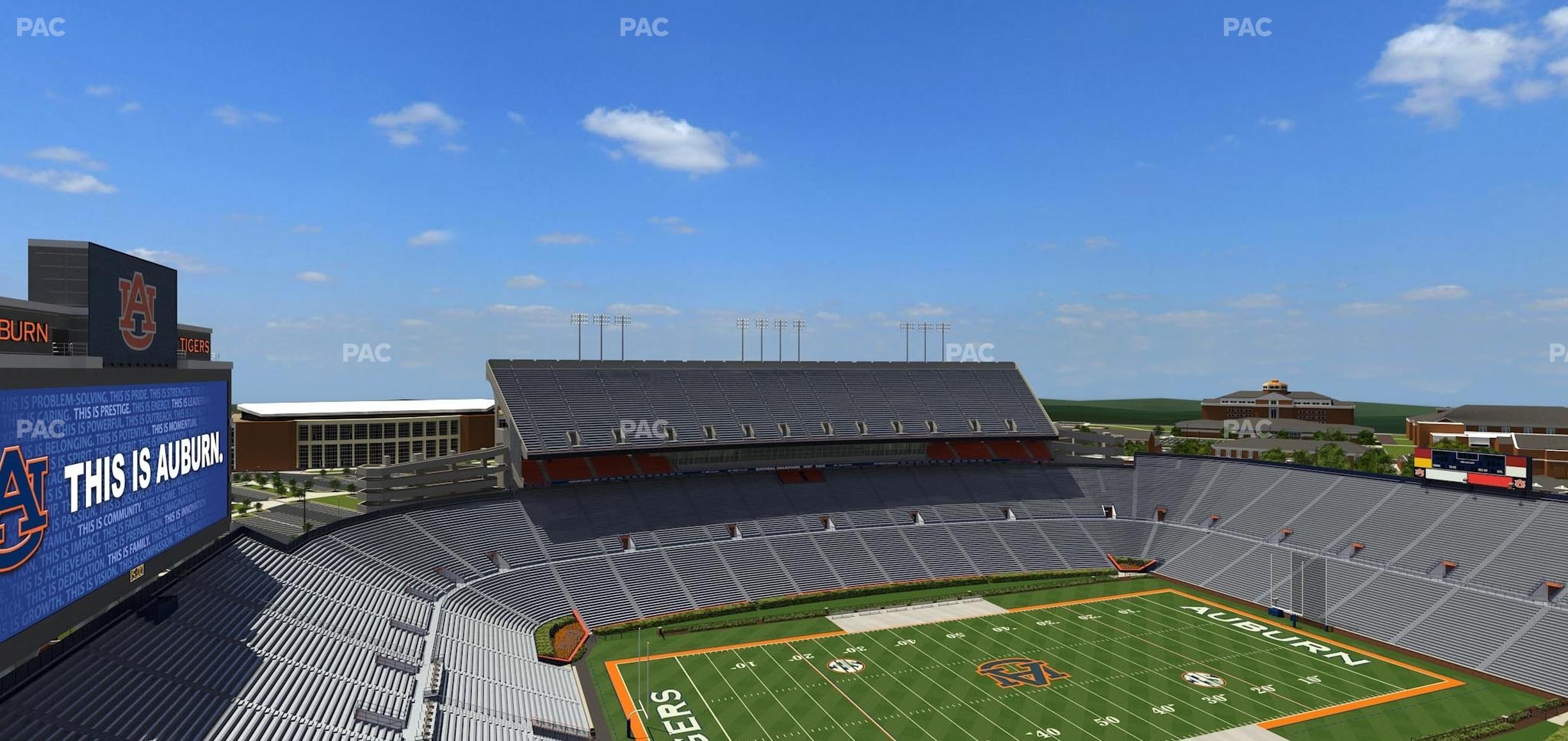 Seating view for Jordan-Hare Stadium Section 100