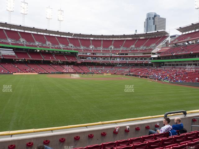 Seating view for Great American Ball Park Section 102