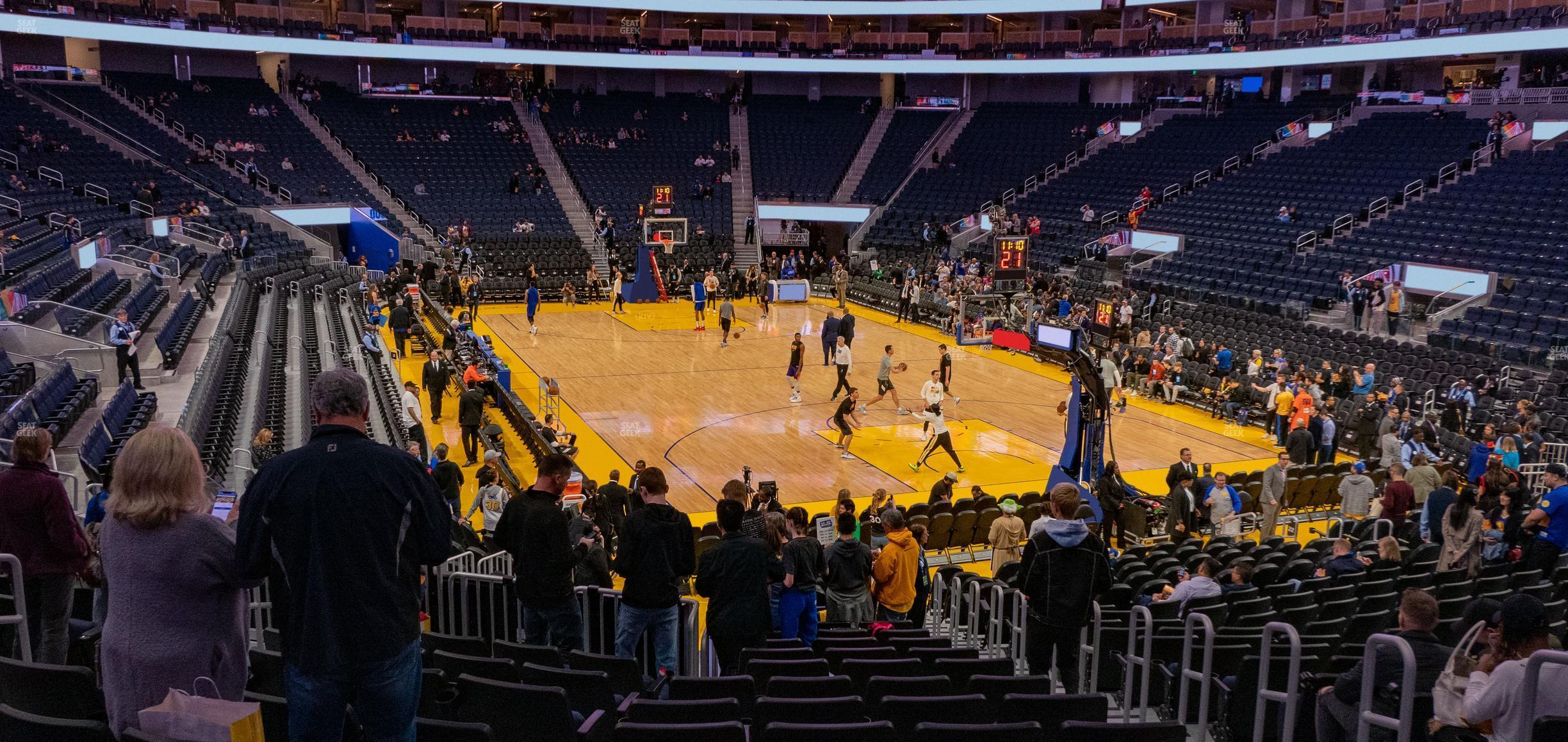 Seating view for Chase Center Section 123