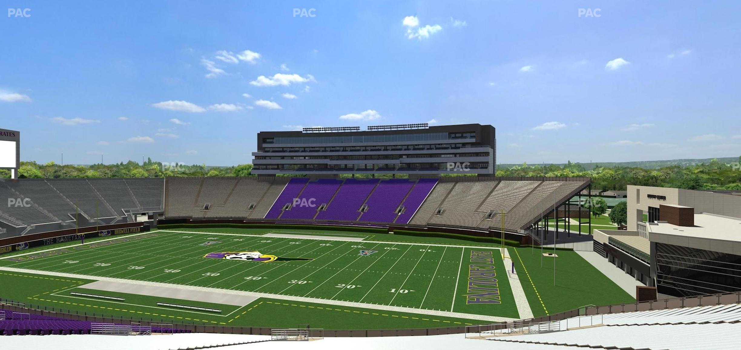 Seating view for Dowdy-Ficklen Stadium Section 14