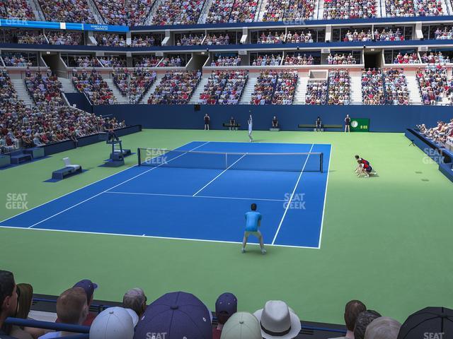 Seating view for Arthur Ashe Stadium Section 4