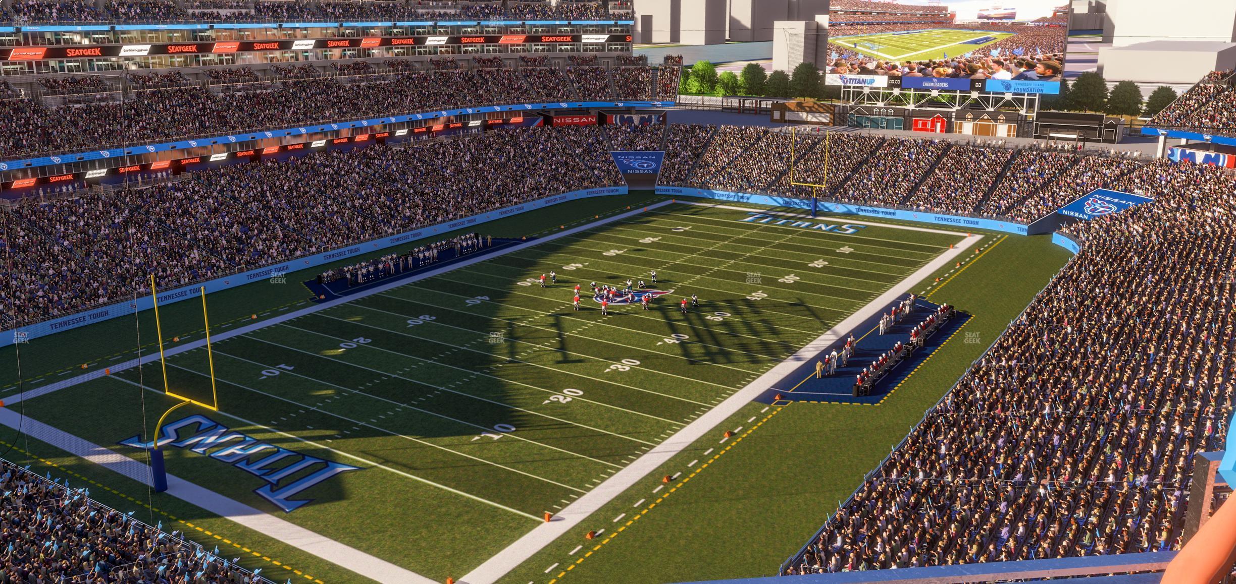 Seating view for Nissan Stadium Section Loge 321