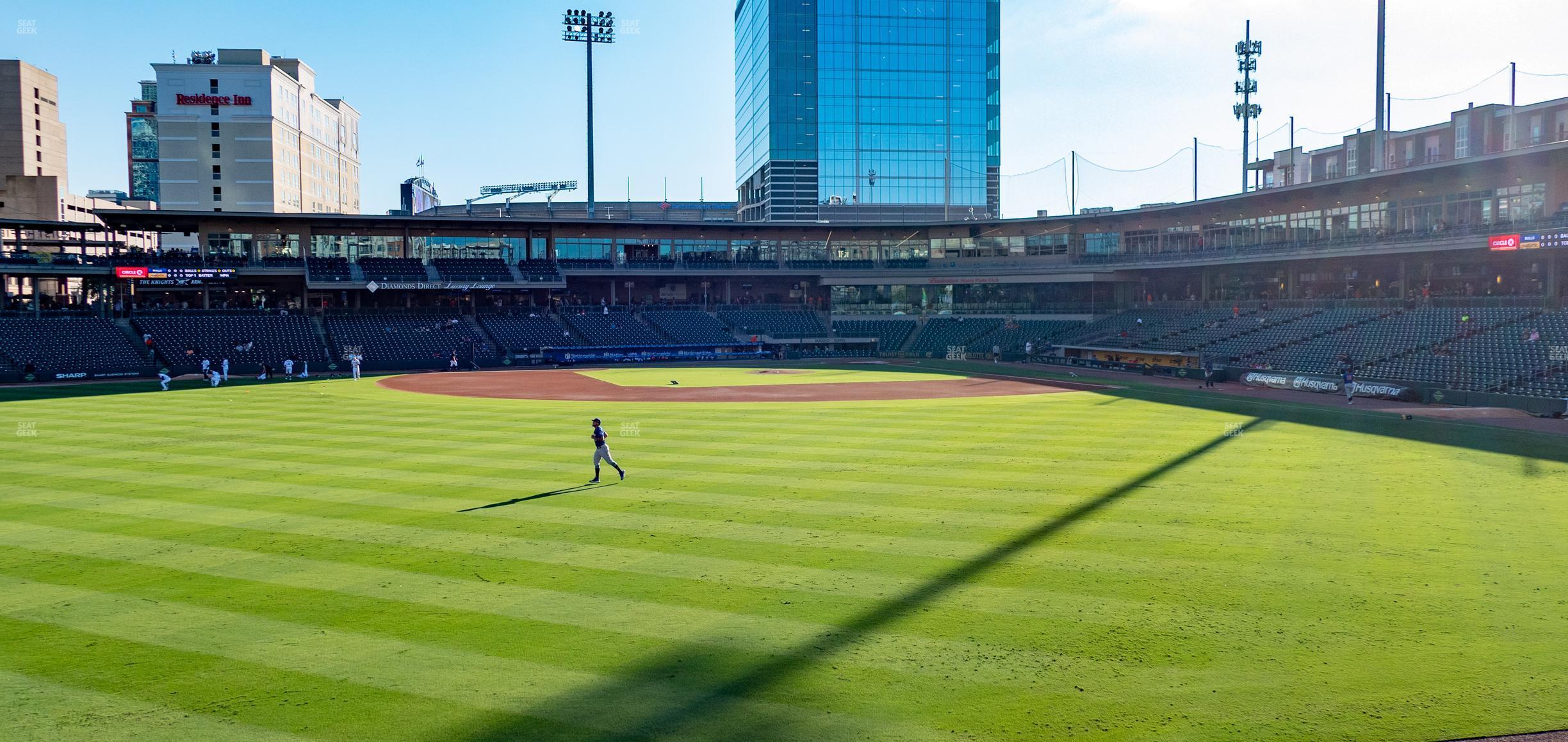 Seating view for Truist Field Section 124