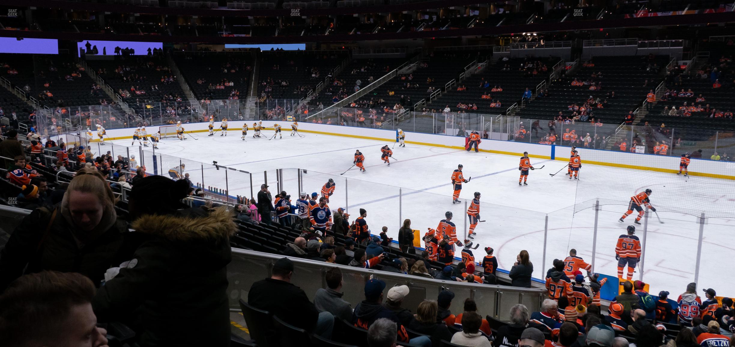 Seating view for Rogers Place Section 134