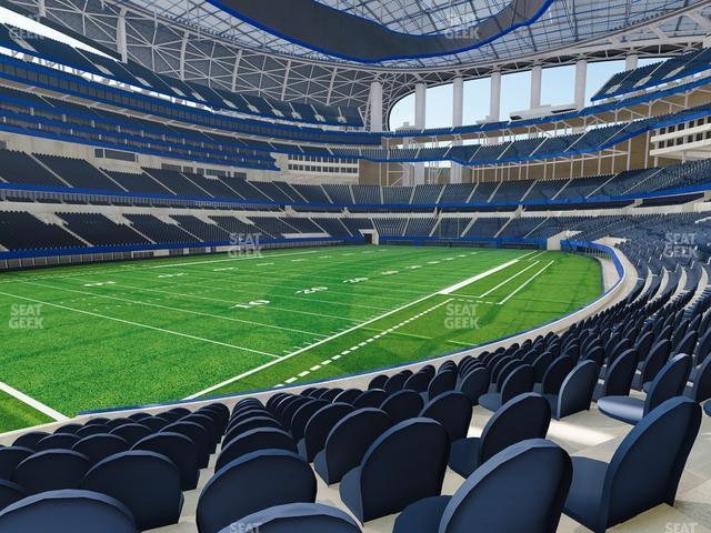 Seating view for SoFi Stadium Section Club 126