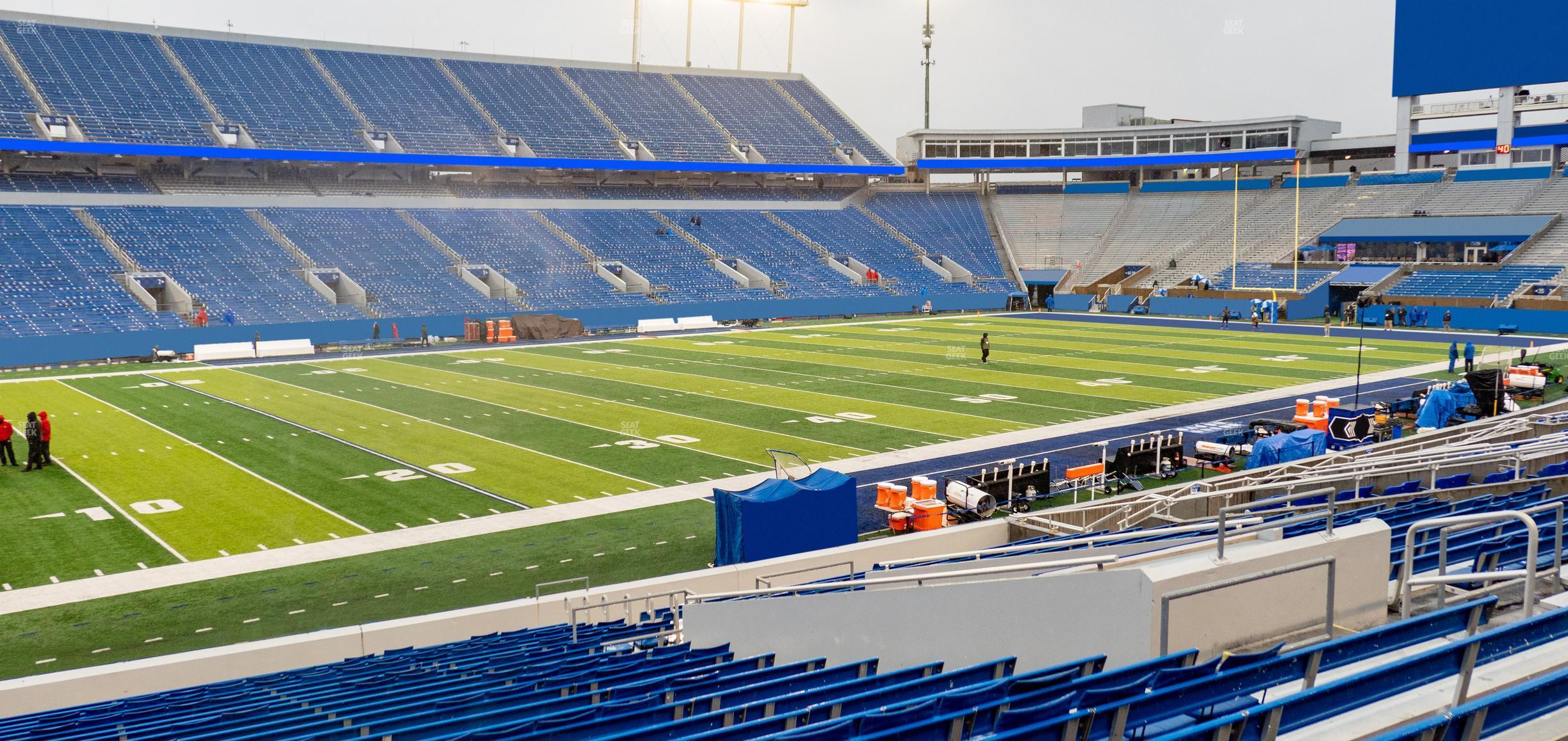 Seating view for Kroger Field Section 23