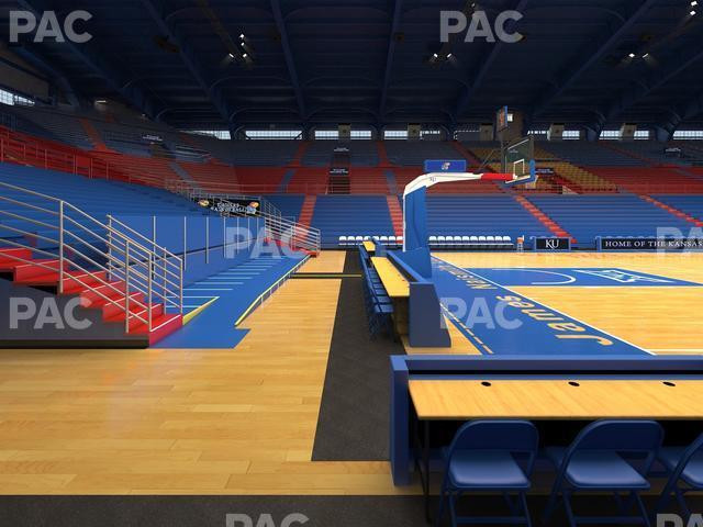 Seating view for Allen Fieldhouse Section J