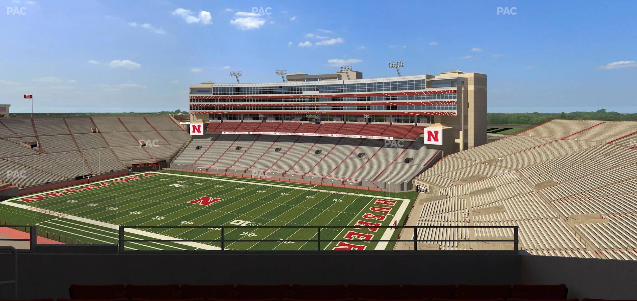 Seating view for Memorial Stadium Nebraska Section 401