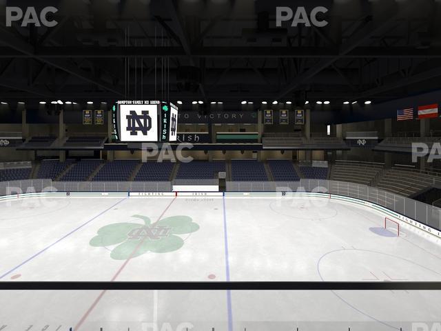 Seating view for Compton Family Ice Arena Section Club 123