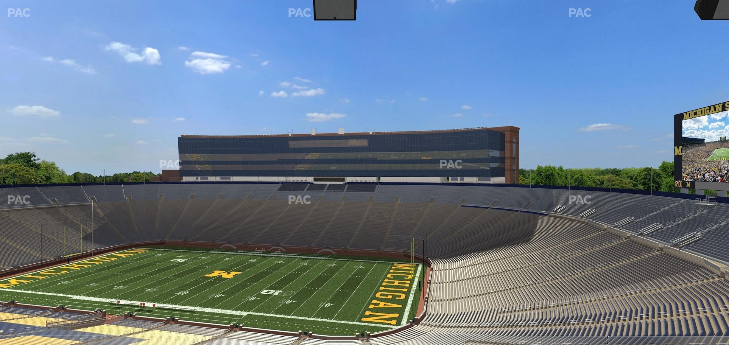 Seating view for Michigan Stadium Section 417