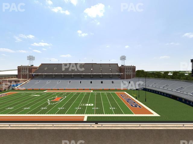 Seating view for Memorial Stadium - IL Section 225