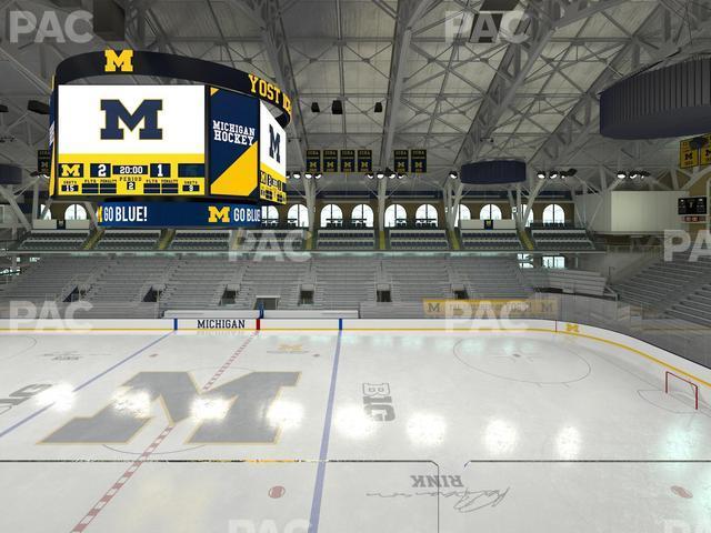 Seating view for Yost Arena Section Champions Box H