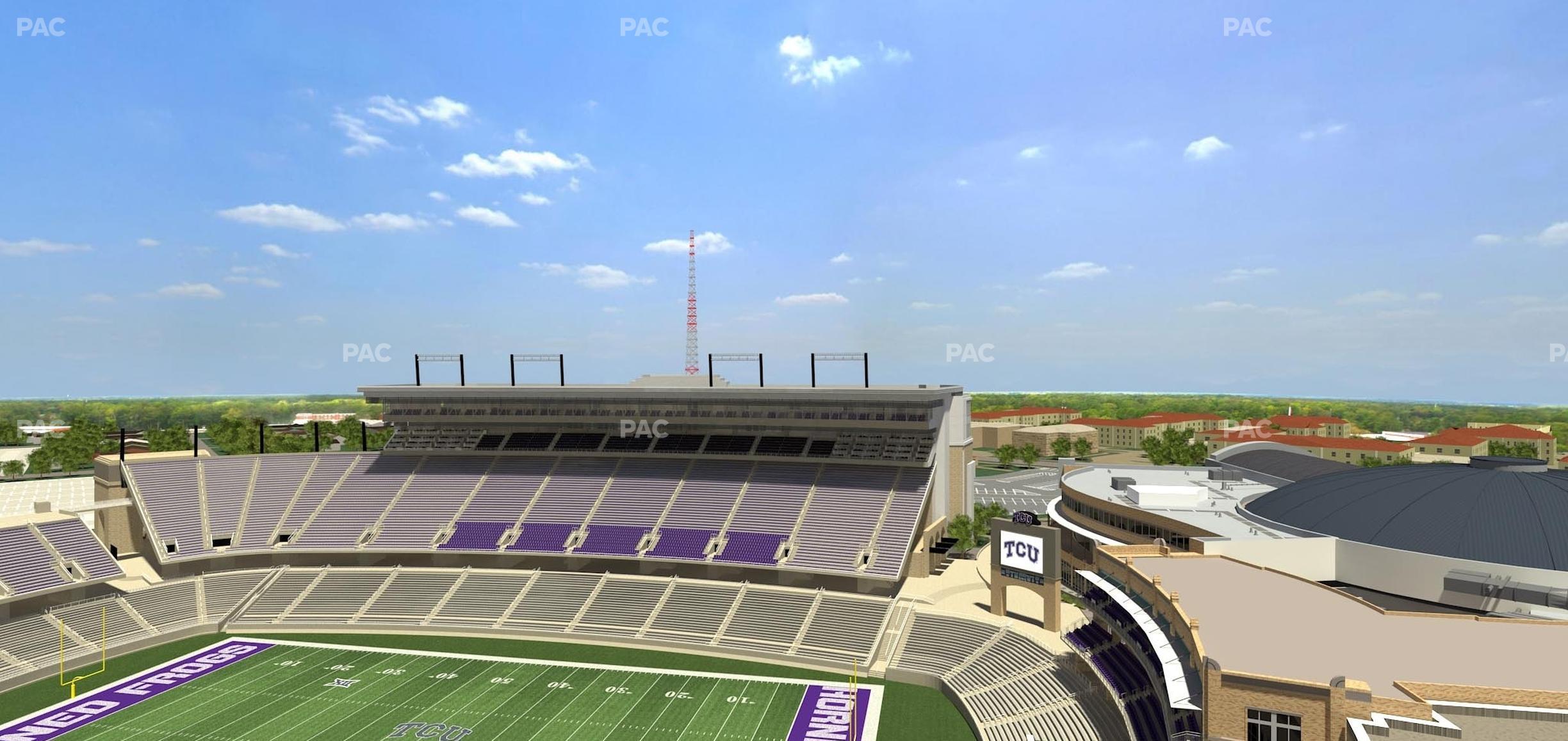 Seating view for Amon G. Carter Stadium Section 401