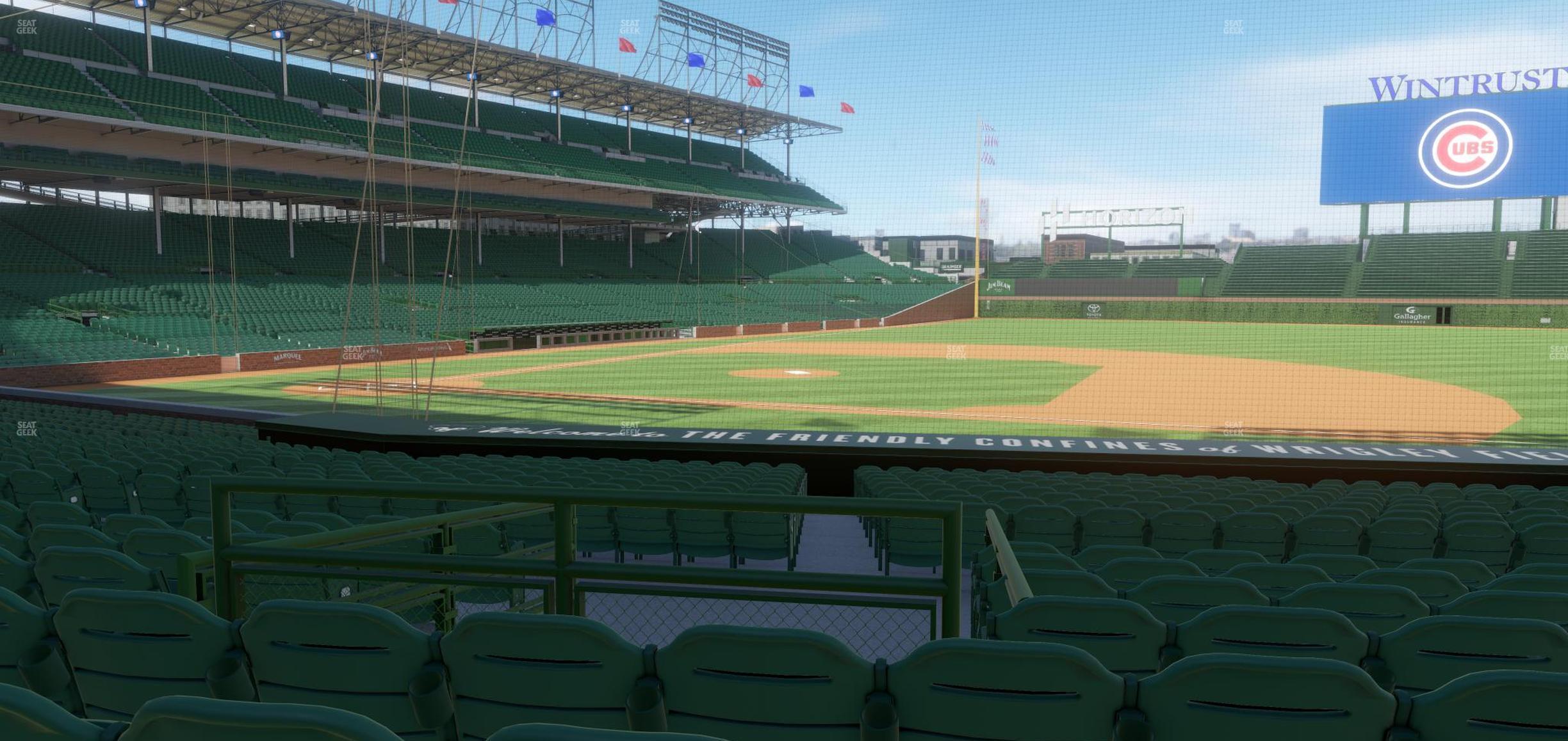 Seating view for Wrigley Field Section 125