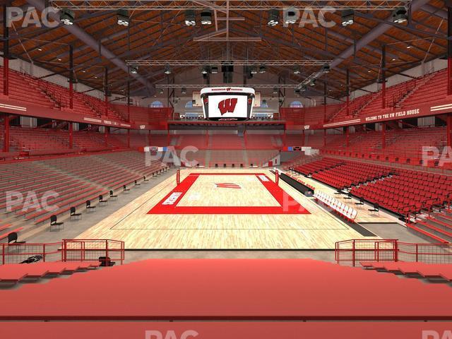 Seating view for Wisconsin Field House Section Ga Seating