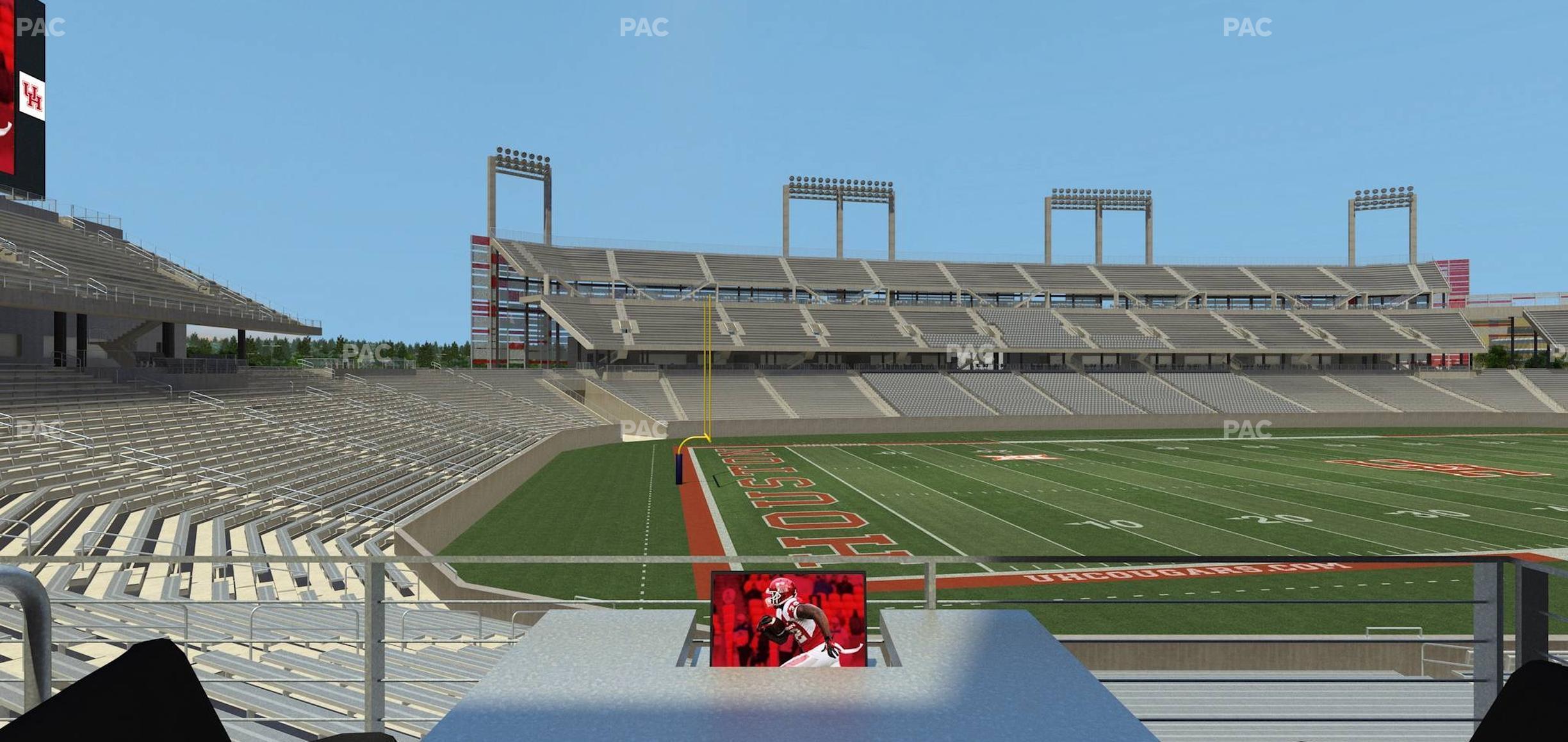 Seating view for TDECU Stadium Section Loge Box 25