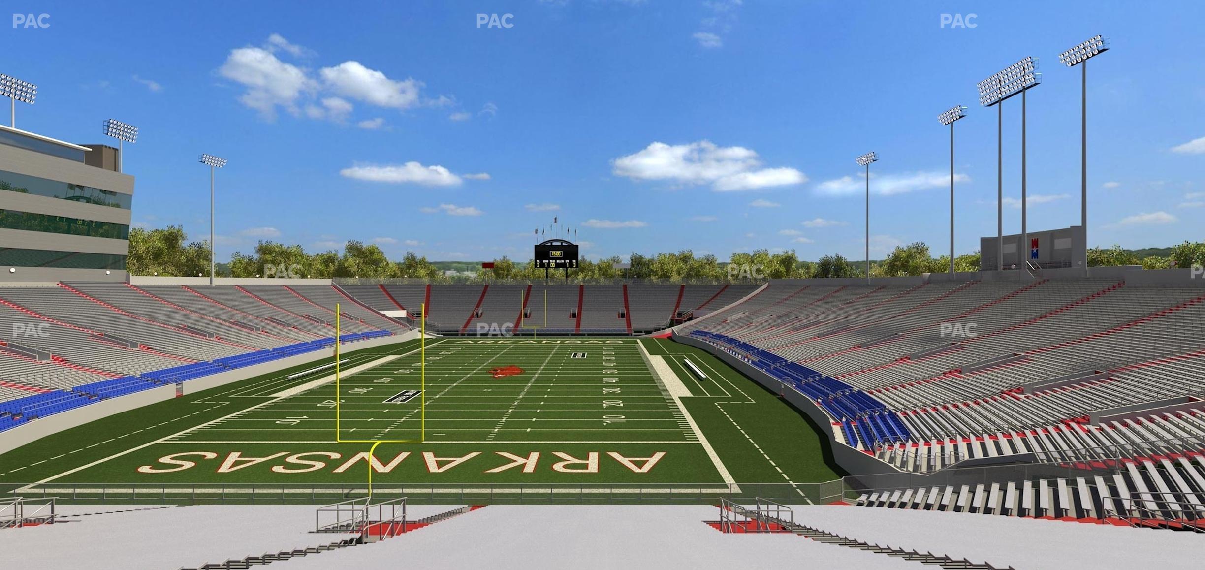 Seating view for War Memorial Stadium (Little Rock) Section 15