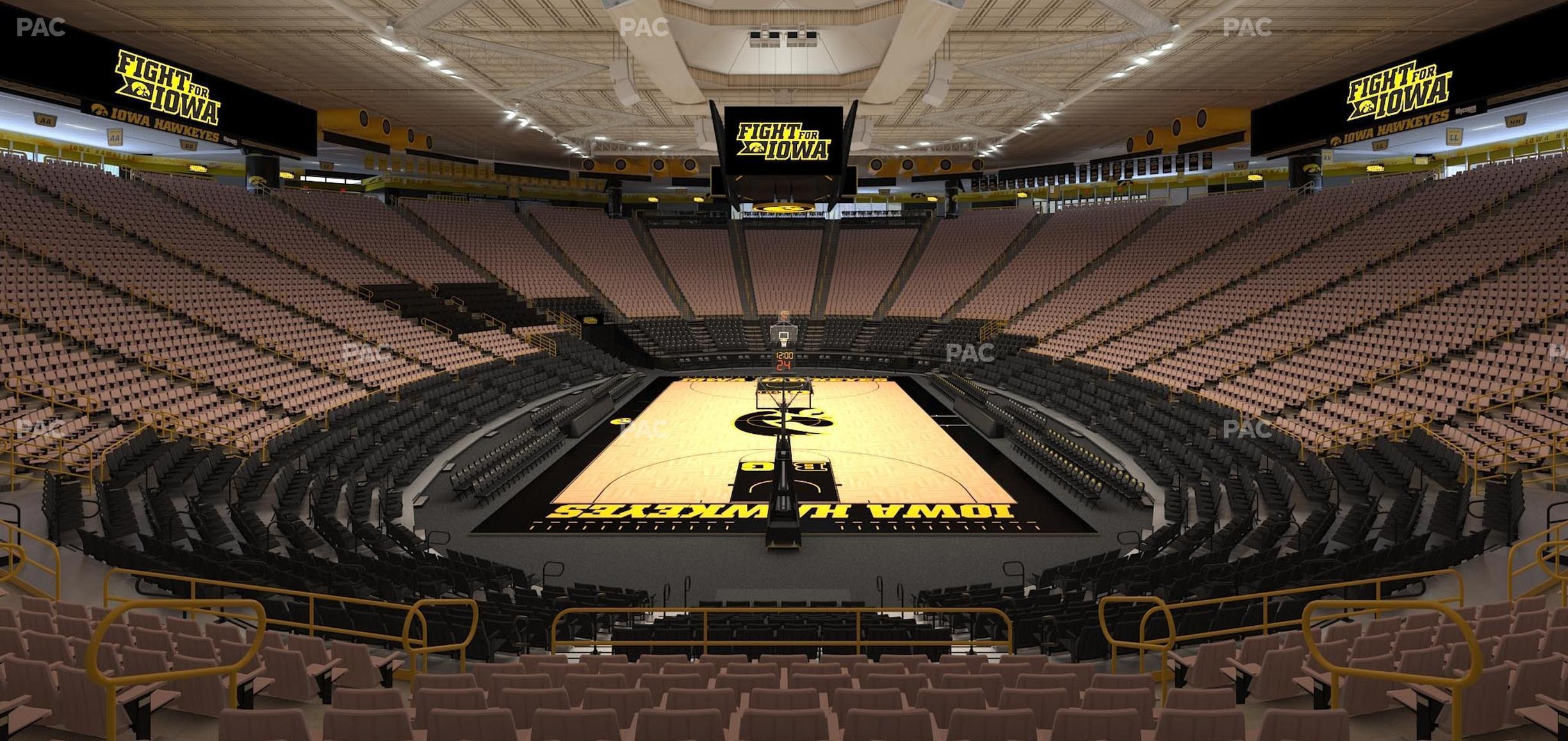 Seating view for Carver-Hawkeye Arena Section H