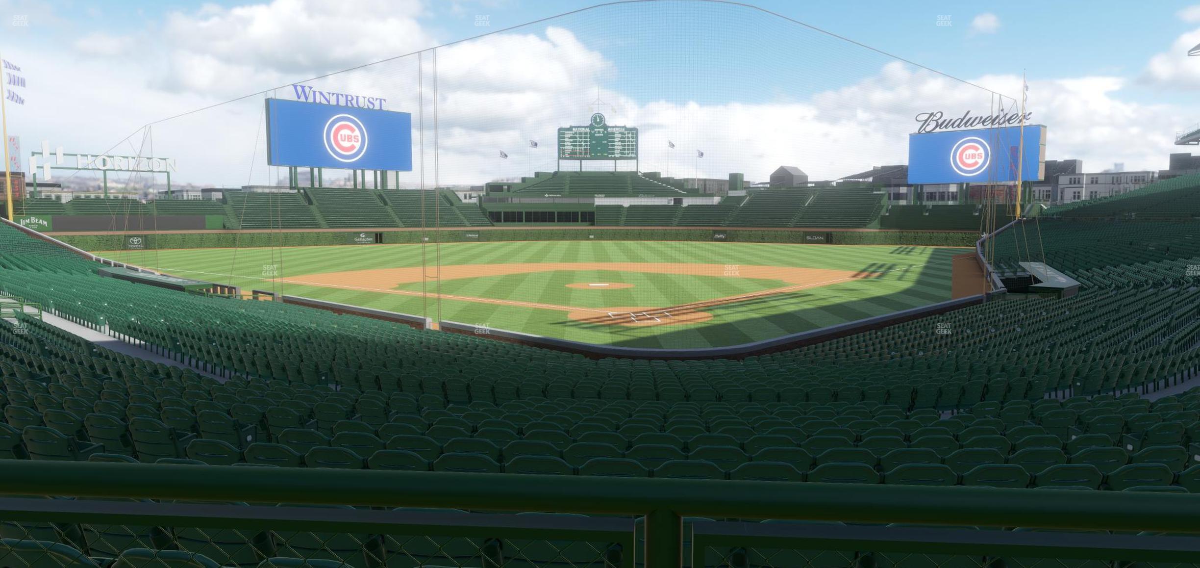 Seating view for Wrigley Field Section 117