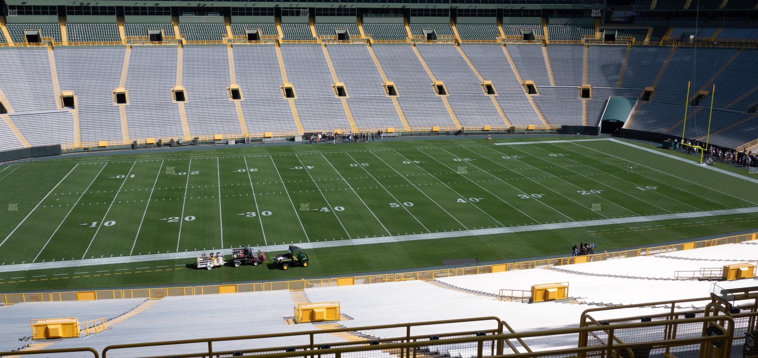 Seating view for Lambeau Field Section 322