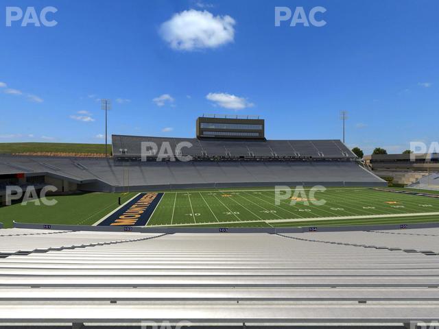 Seating view for Mountaineer Field at Milan Puskar Stadium Section 103