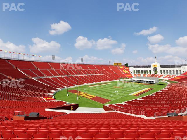 Seating view for Los Angeles Memorial Coliseum Section 211