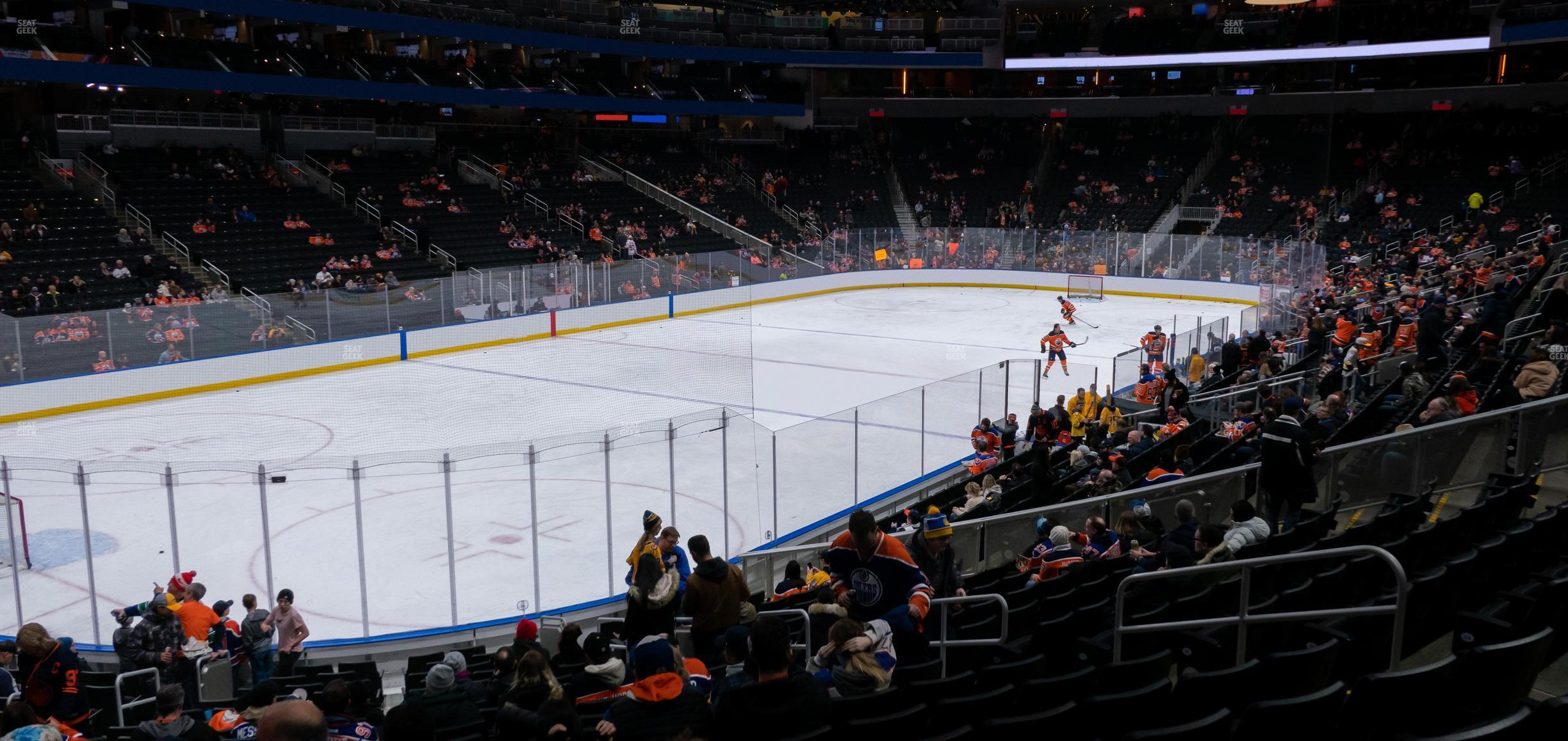 Seating view for Rogers Place Section 107