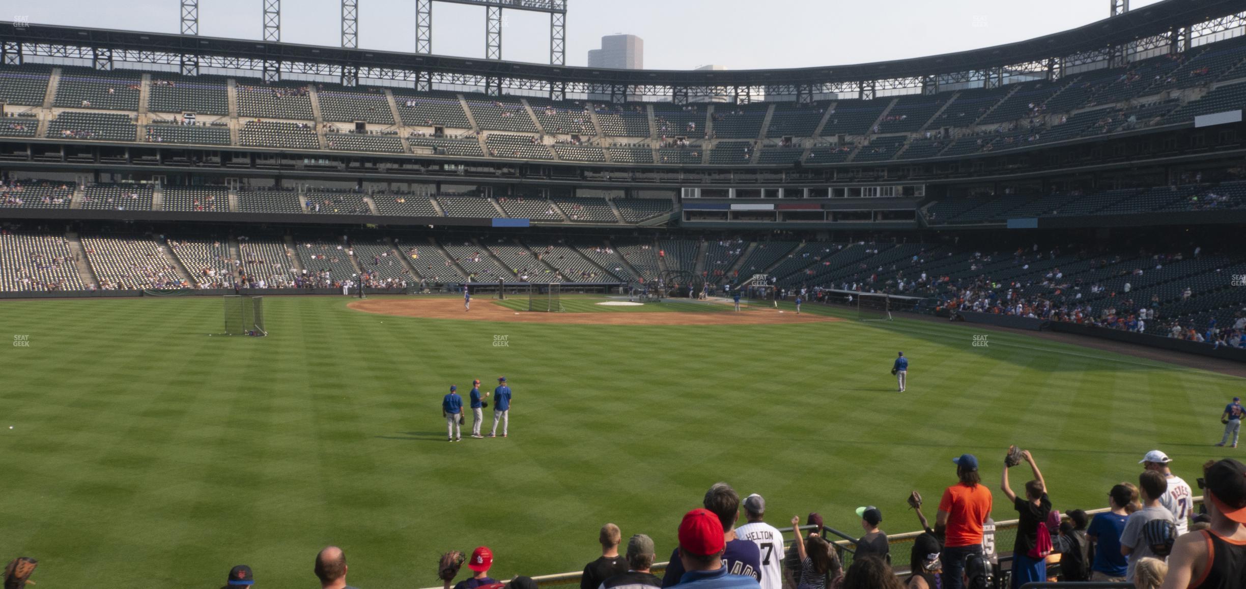 Seating view for Coors Field Section 155