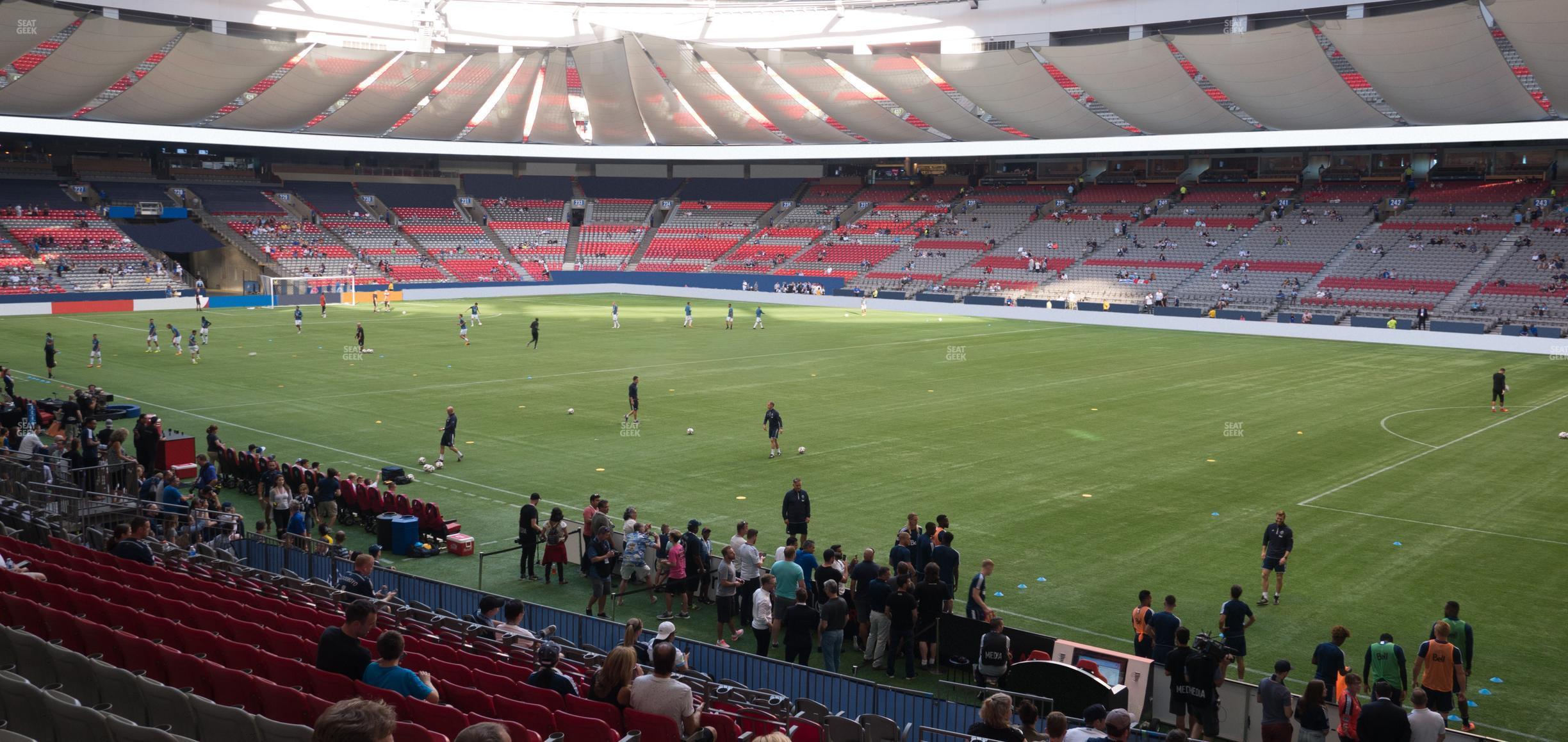 Seating view for BC Place Stadium Section 209