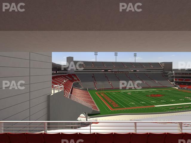 Seating view for Razorback Stadium Section 225