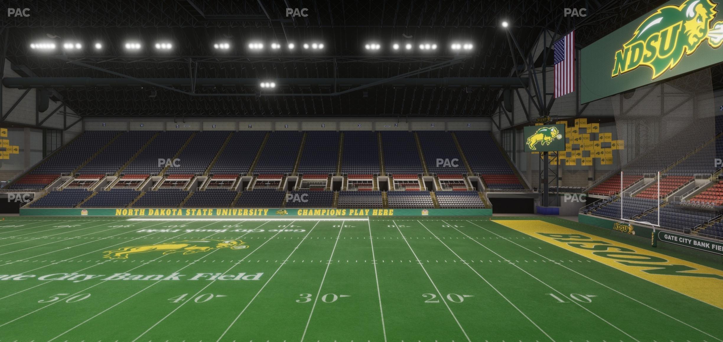 Seating view for Fargodome Section Elevated 33