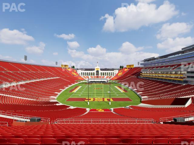 Seating view for Los Angeles Memorial Coliseum Section 214