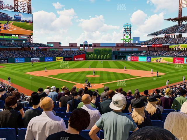 Seating view for Citizens Bank Park Section 123