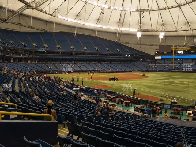 Seating view for Tropicana Field Section 134