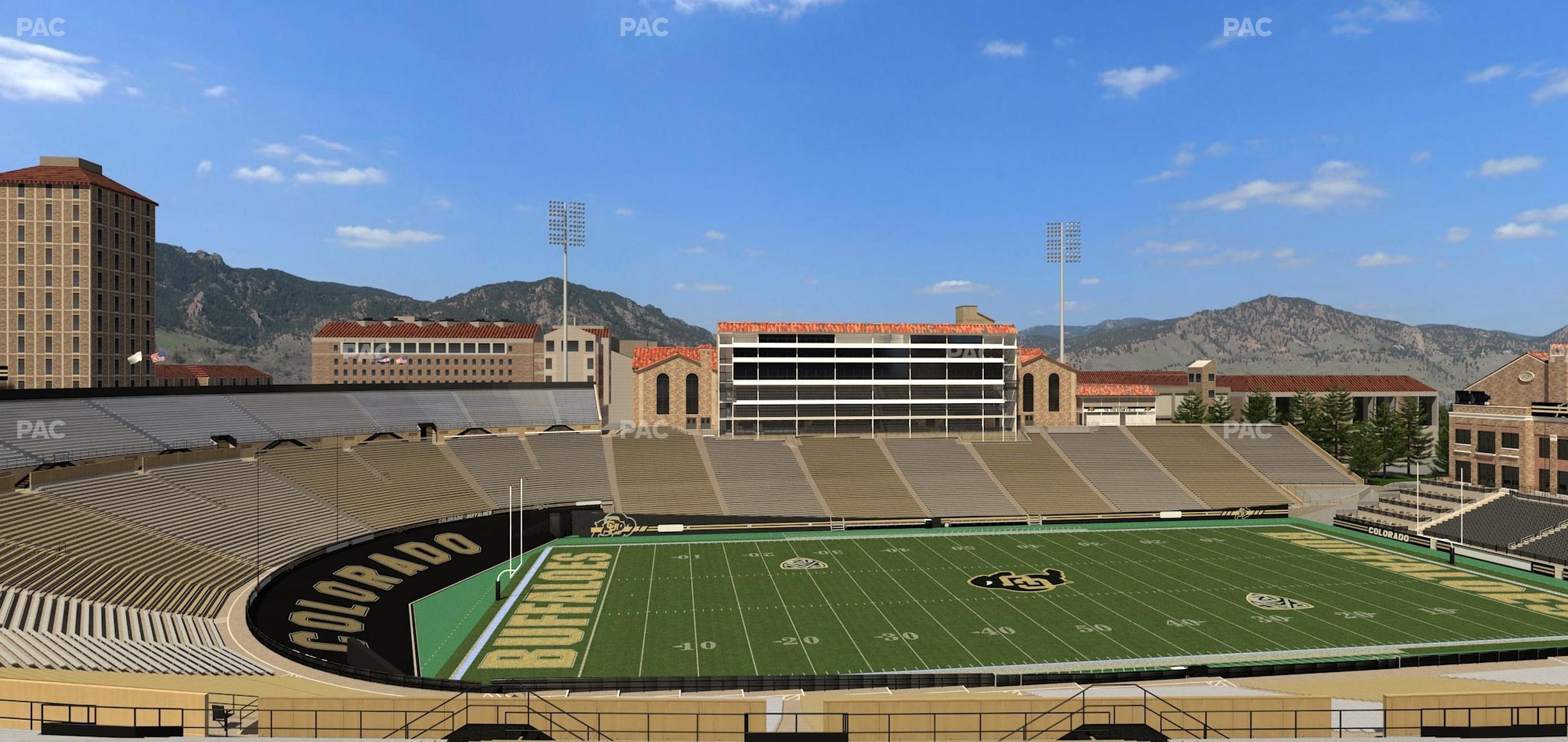 Seating view for Folsom Field Section 216