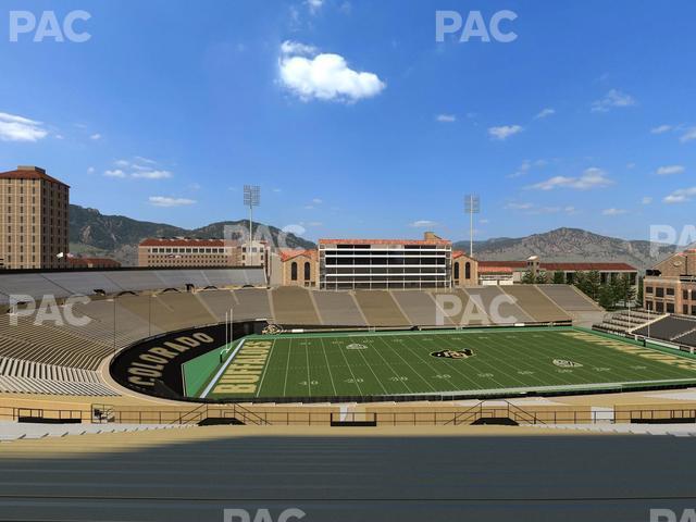 Seating view for Folsom Field Section 216