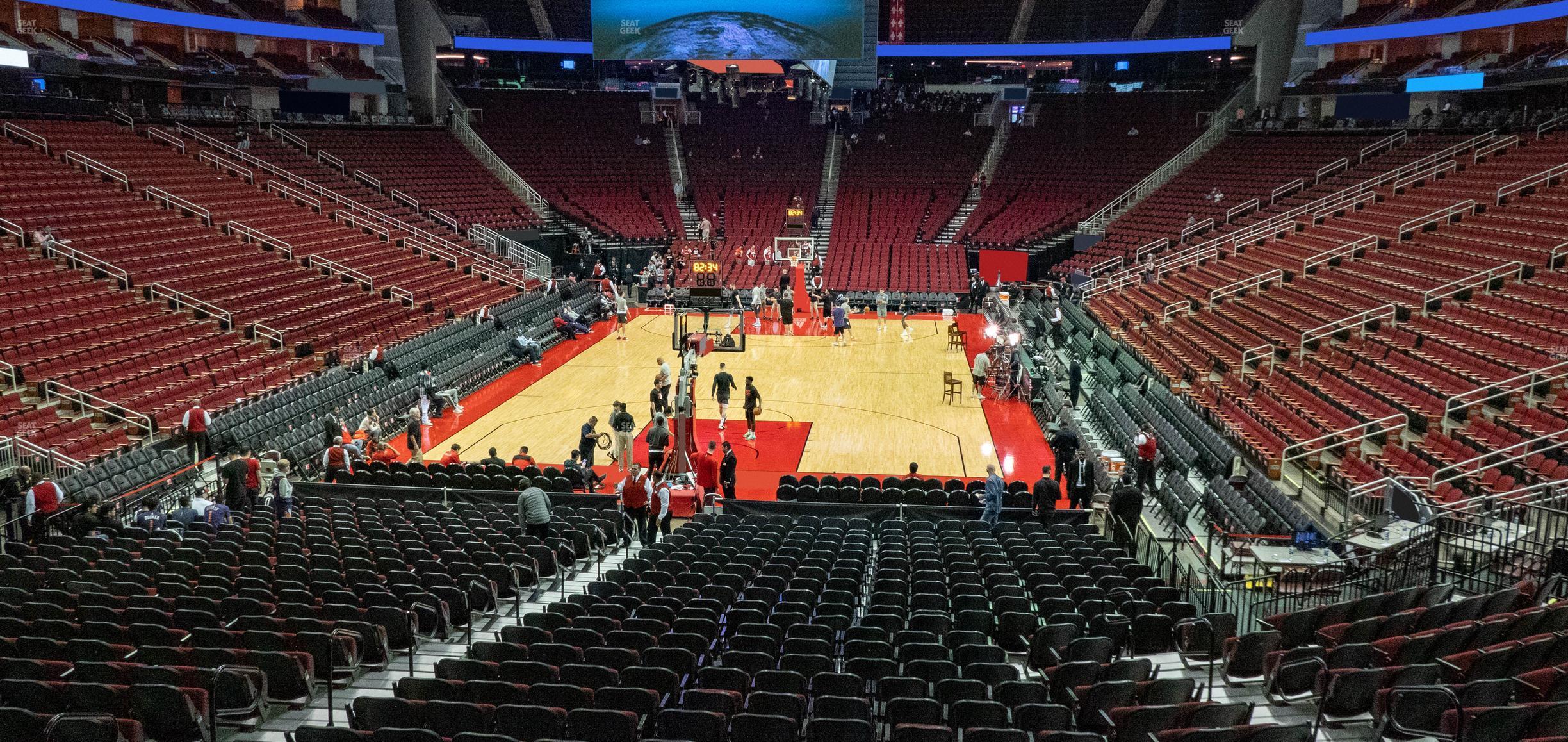 Seating view for Toyota Center Section 126