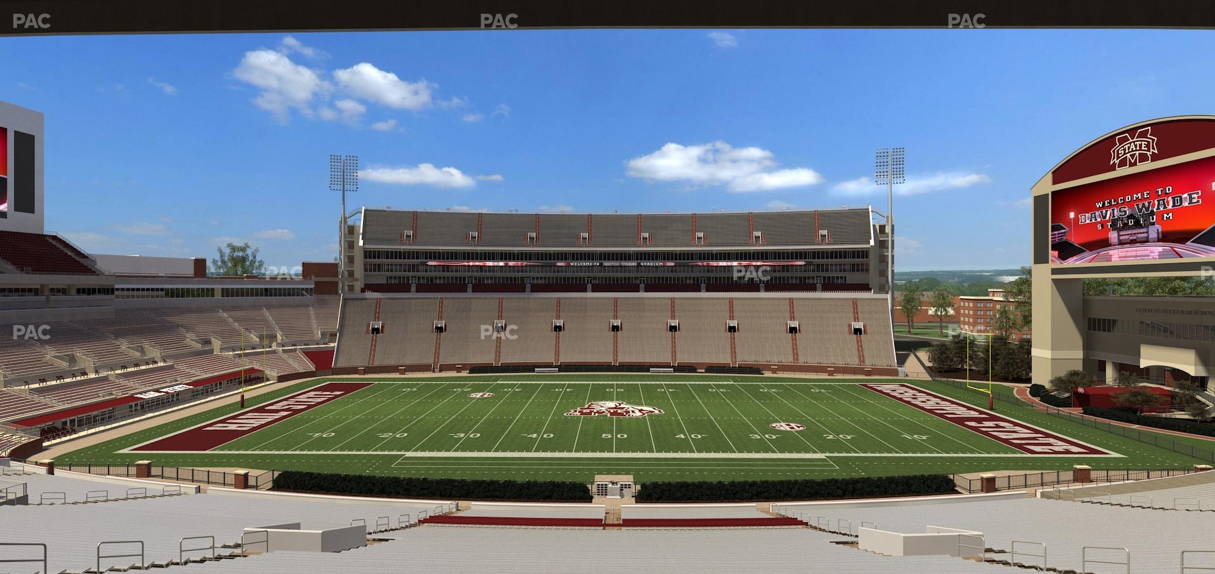 Seating view for Davis Wade Stadium Section 107