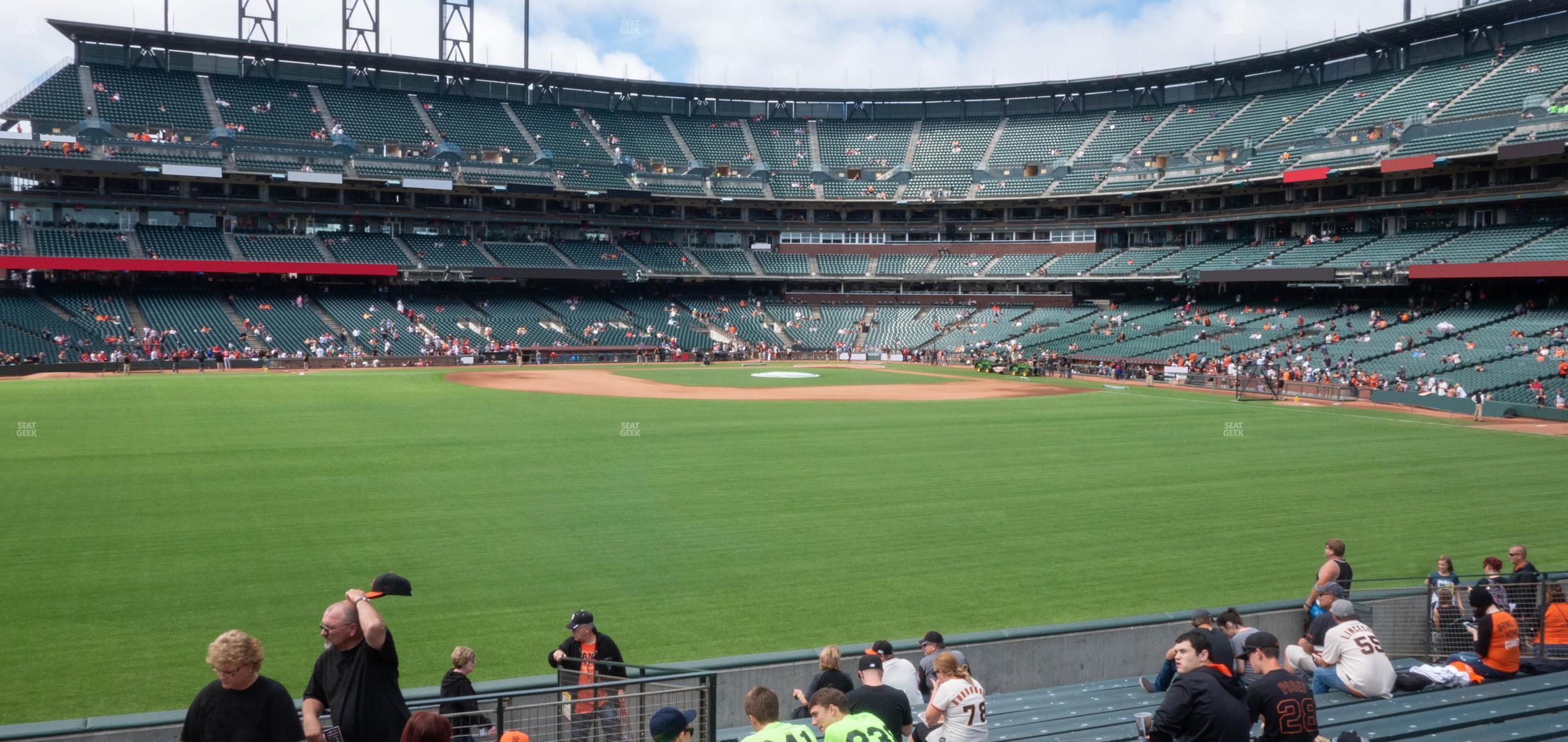 Seating view for Oracle Park Section Bleachers 141