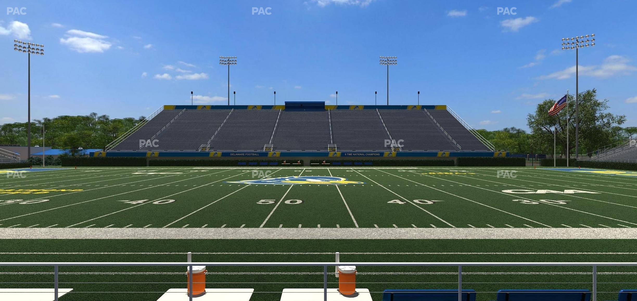 Seating view for Delaware Stadium Section 105