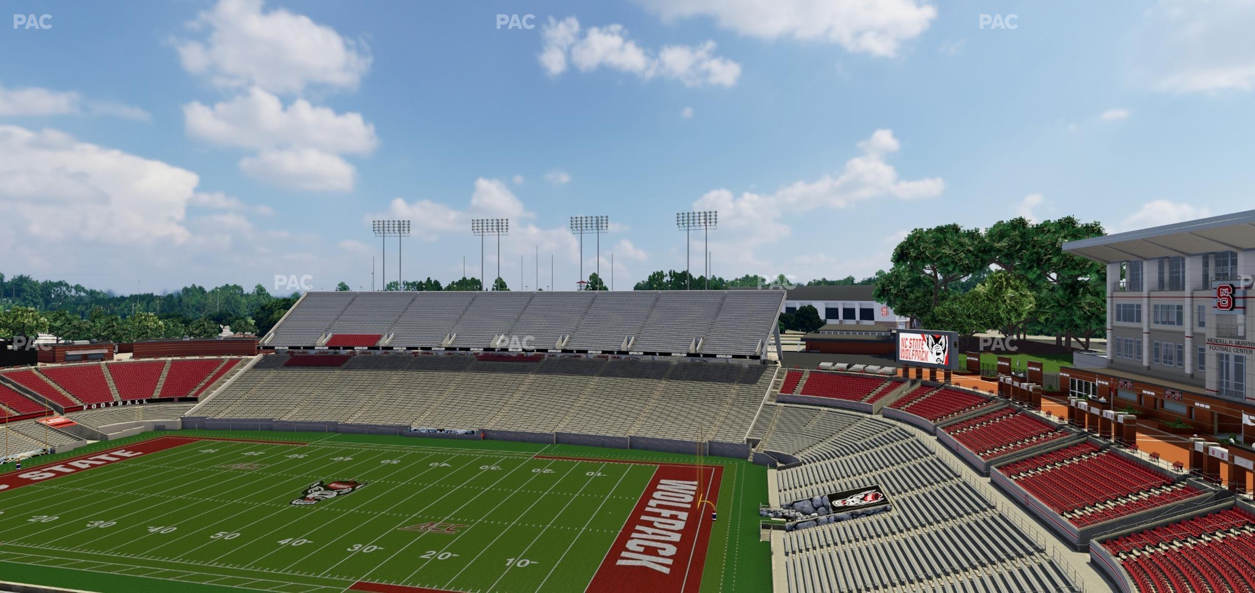 Seating view for Carter-Finley Stadium Section 25