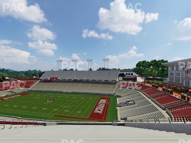 Seating view for Carter-Finley Stadium Section 25