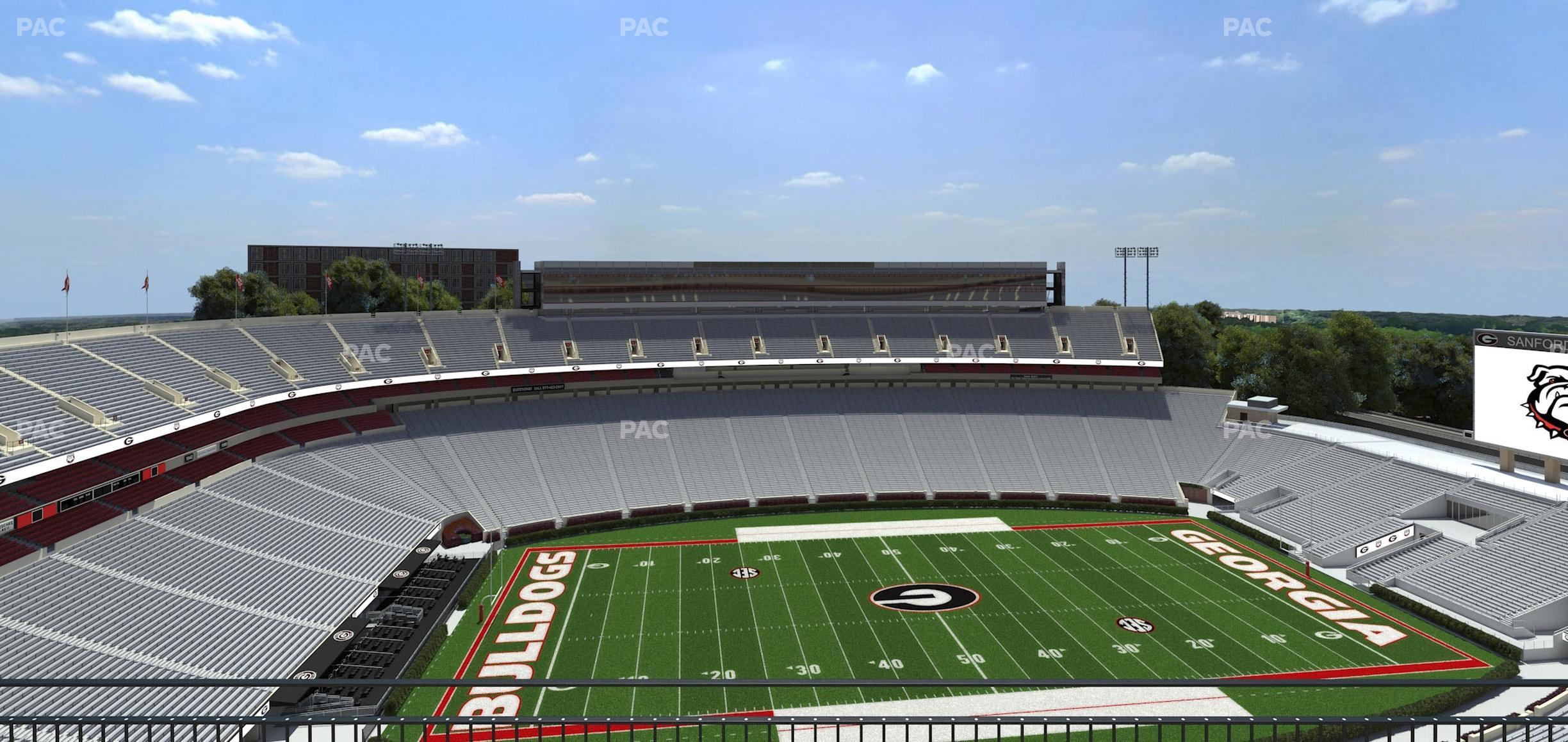 Seating view for Sanford Stadium Section 609