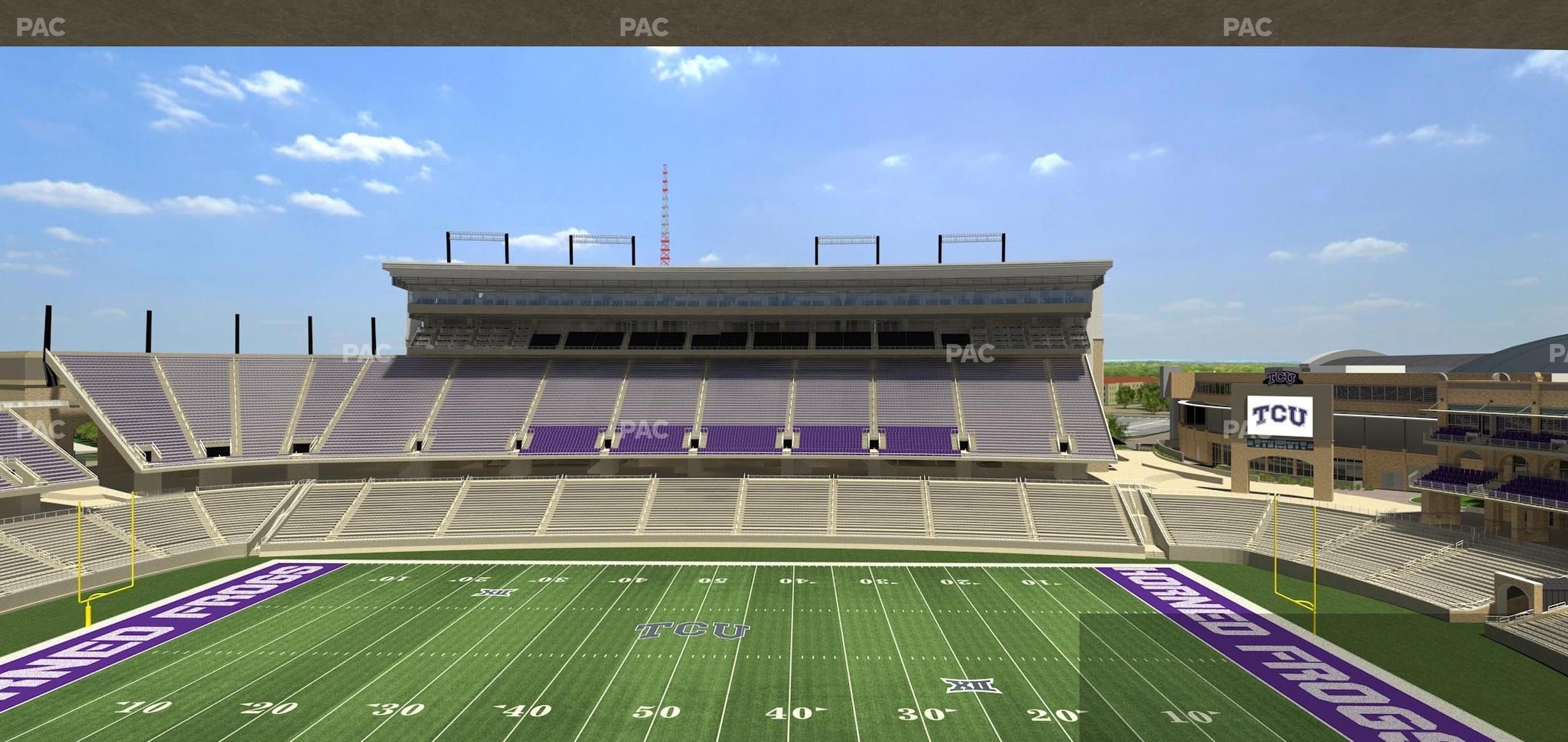 Seating view for Amon G Carter Stadium Section Champions Suite 8