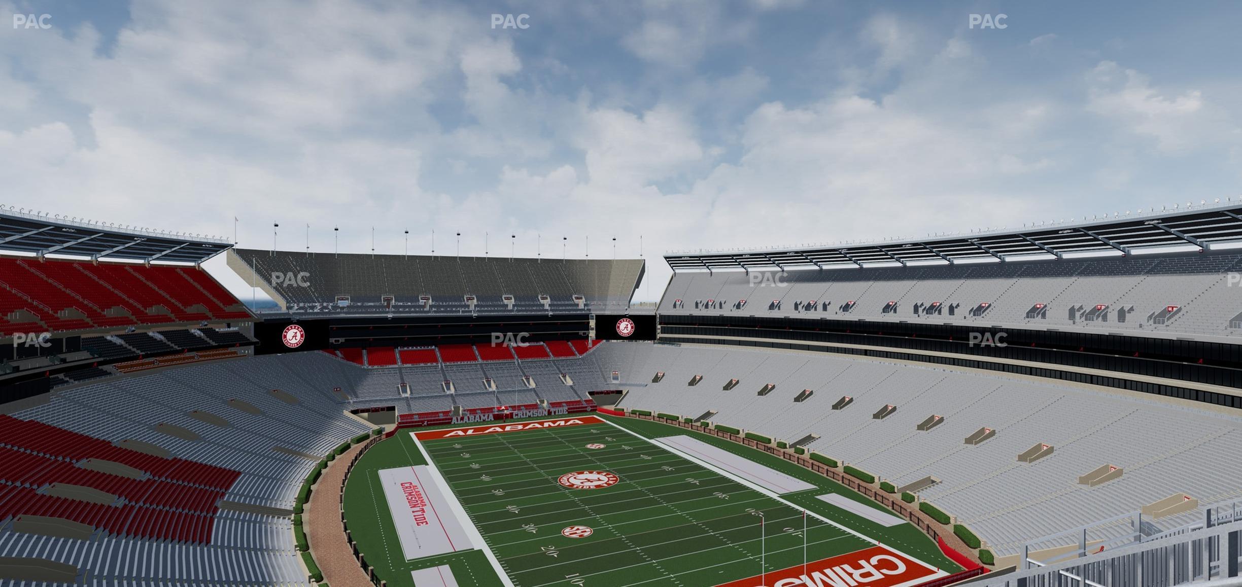 Seating view for Bryant Denny Stadium Section Ss 11