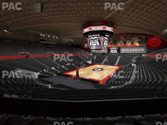 Seating view for Stegeman Coliseum Section Kk